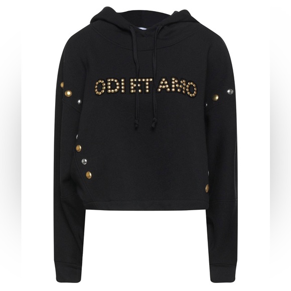 Odi Et Amo Logo Sweatshirt Cropped - Picture 3 of 6